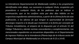 IDM: Vista Tributos Inmobiliarios (E190/34T)