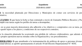 Resolución IDM 09989/2025: llamado para administrativos