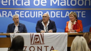 Abella llamó a trabajar en conjunto por la salud mental durante la jornada organizada por Zonta Atlántico Sur
