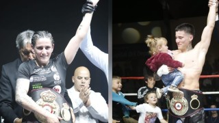 Maldonado Boxea vivió su gran noche en el Campus y consagró el triunfo de Bouvier y Faccio