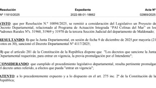 Resolución IDM 11810/2025: promulga Decreto 4117/2025 (PAI Colinas de Mar)