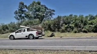 Ruta 37: murió un motociclista, hubo dos lesionados y se investiga la posible intervención de un tercer vehículo