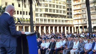 Yamandu Orsi, Carlos Negro, Jose Manuel Azambuya, Policia Nacional, aniversario
