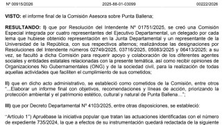 Resolución IDM 00915/2026: Comisión Asesora sobre Punta Ballena