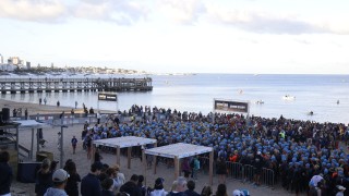 Ironman en Punta del Este: Scarabino ganó “en casa” y lideró una edición con 1500 atletas