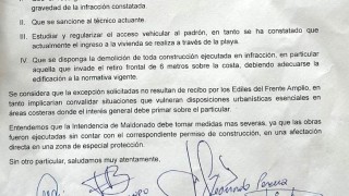 Excepción en la costa: regularización en trámite activa pedido de sanciones y demolición