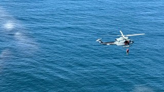 Alta mar: el rescate en vuelo ante riesgo de vida