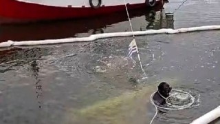 Piriápolis: hundimiento de lancha con 150 litros de gasoil activó operativo por derrame