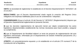 Resolución IDM 03044/2026: reglamentación de volquetas
