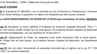 Decreto 4122/2026: Aprobación del PAI FARO +