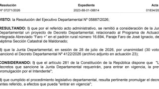 Resolución IDM 07271/2026: PAI FARO +