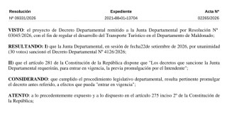 Resolución IDM 09331/2026: promulga Decreto 4126/2026 (transporte turístico departamental)