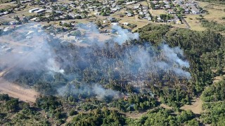 incendio, fuego, Maldonado, CECOED, bomberos, Pueblo Obrero